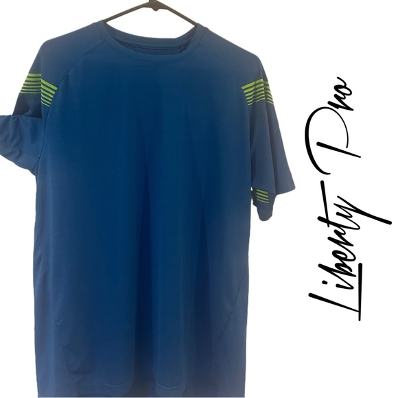 NEW DRI-FIT Liberty Pro Active-Wear Men's Blue Shirt - Large - Picture 1 of 3